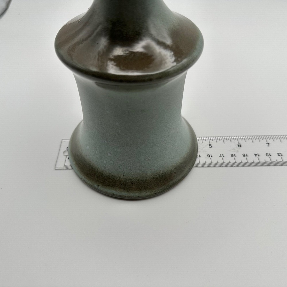 Frankoma F35 Green Pedestal Goblet Stoneware Vintage - Picture 7 of 7